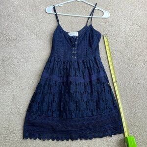 Abercrombie & Fitch navy lace dress